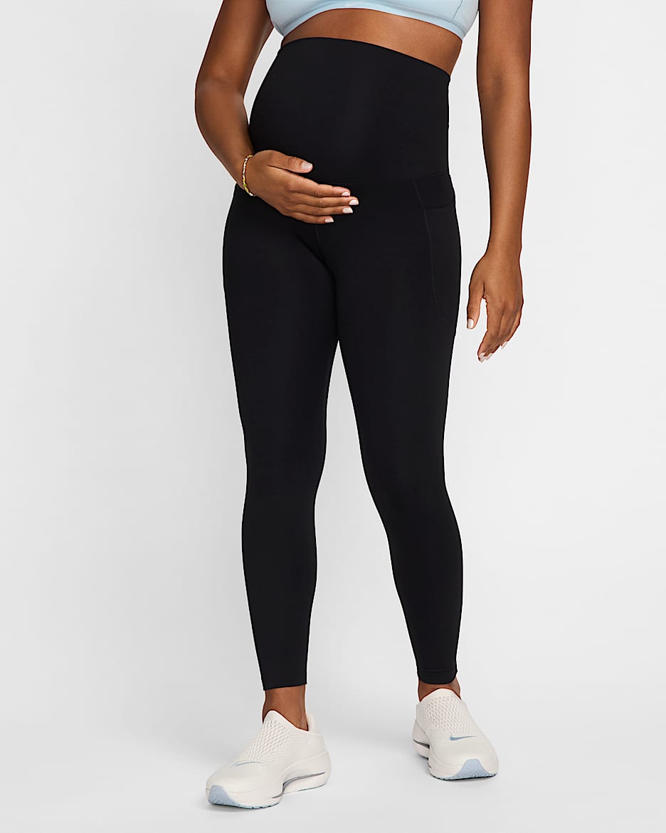 Nike M One Women s High Waisted 7 8 Leggings with Pockets Maternity Nike UK
